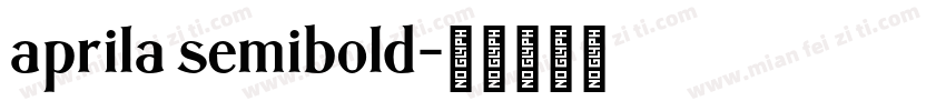 aprila semibold字体转换